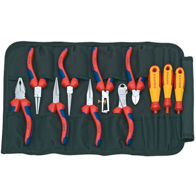 Knipex 00 19 41 Tool Roll 11 parts