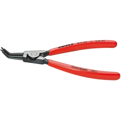 Knipex 46 31 A42 Circlip Pliers 45 bent for external circlips on shafts  85-140 mm