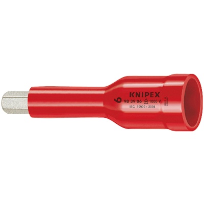 Knipex 98 49 05 Hexagon Socket for hexagonal socket screws with internal square 1/2", 5 mm