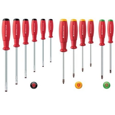 PB Swiss Tools 8249 SwissGrip screwdriver set, 12 pieces