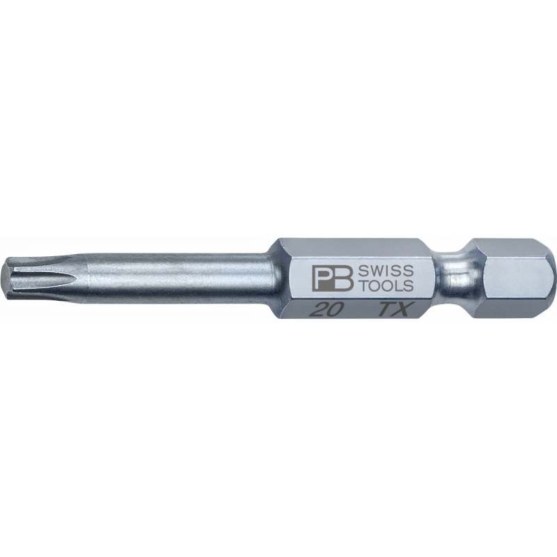 PB Swiss Tools E6.400/20 PrecisionBit fr Torx Schrauben, 50 mm, Gre T20