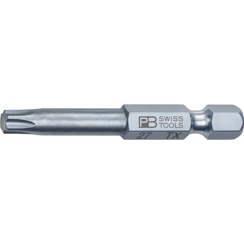 PB Swiss Tools E6.400/27 PrecisionBit fr Torx Schrauben, 50 mm, Gre T27