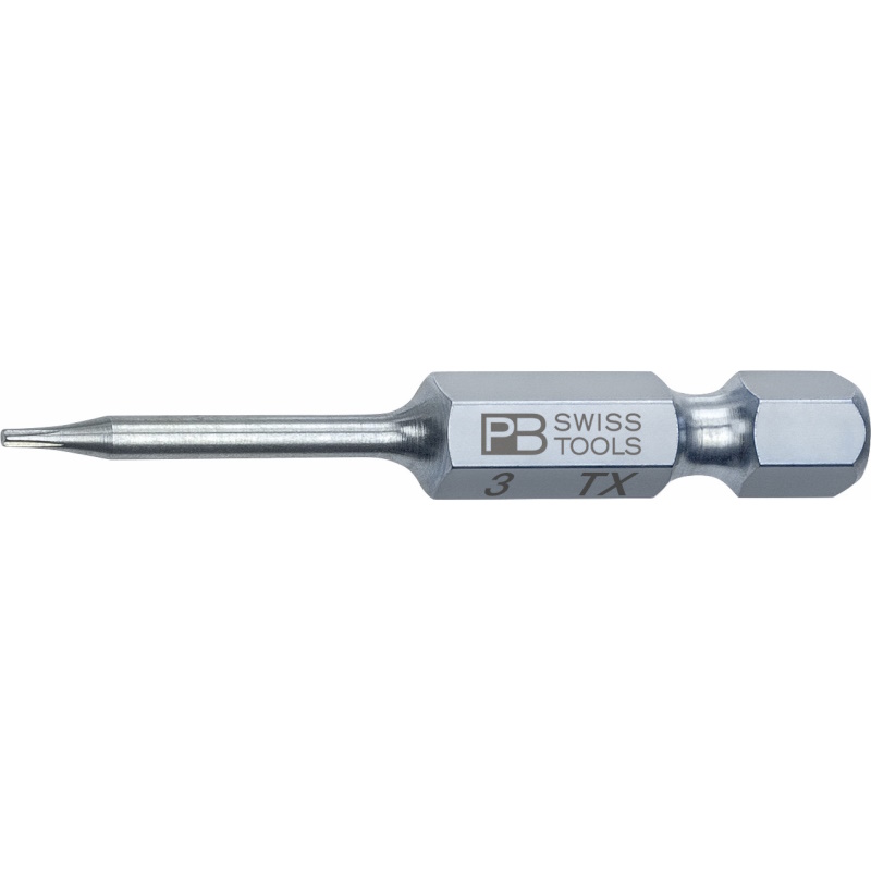 PB Swiss Tools E6.400/3 PrecisionBit fr Torx Schrauben, 50 mm, Gre T3